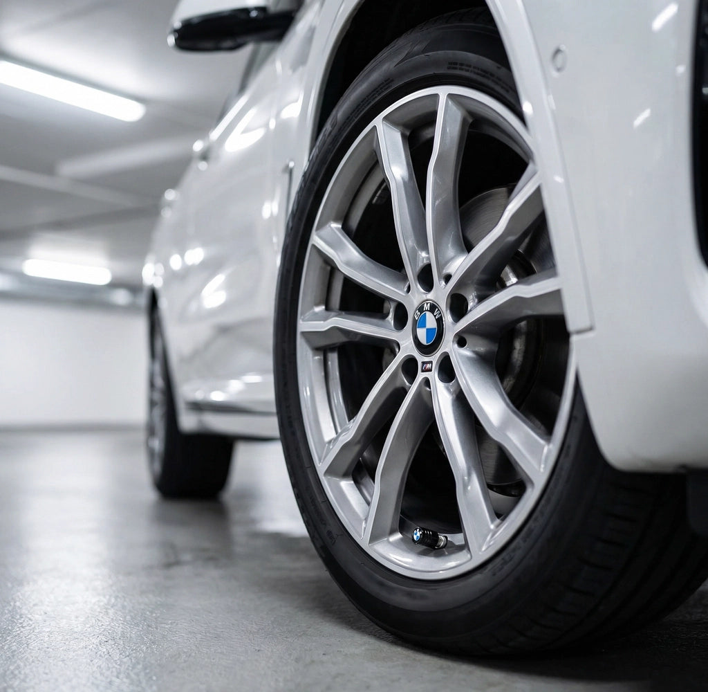 4 stk. BMW logo ventilhetter