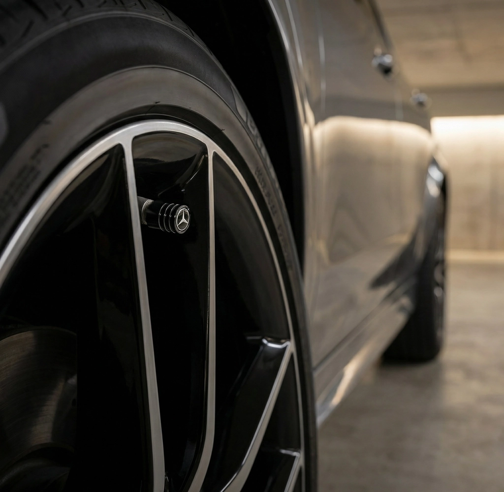 4 stk. Mercedes Benz ventilhetter