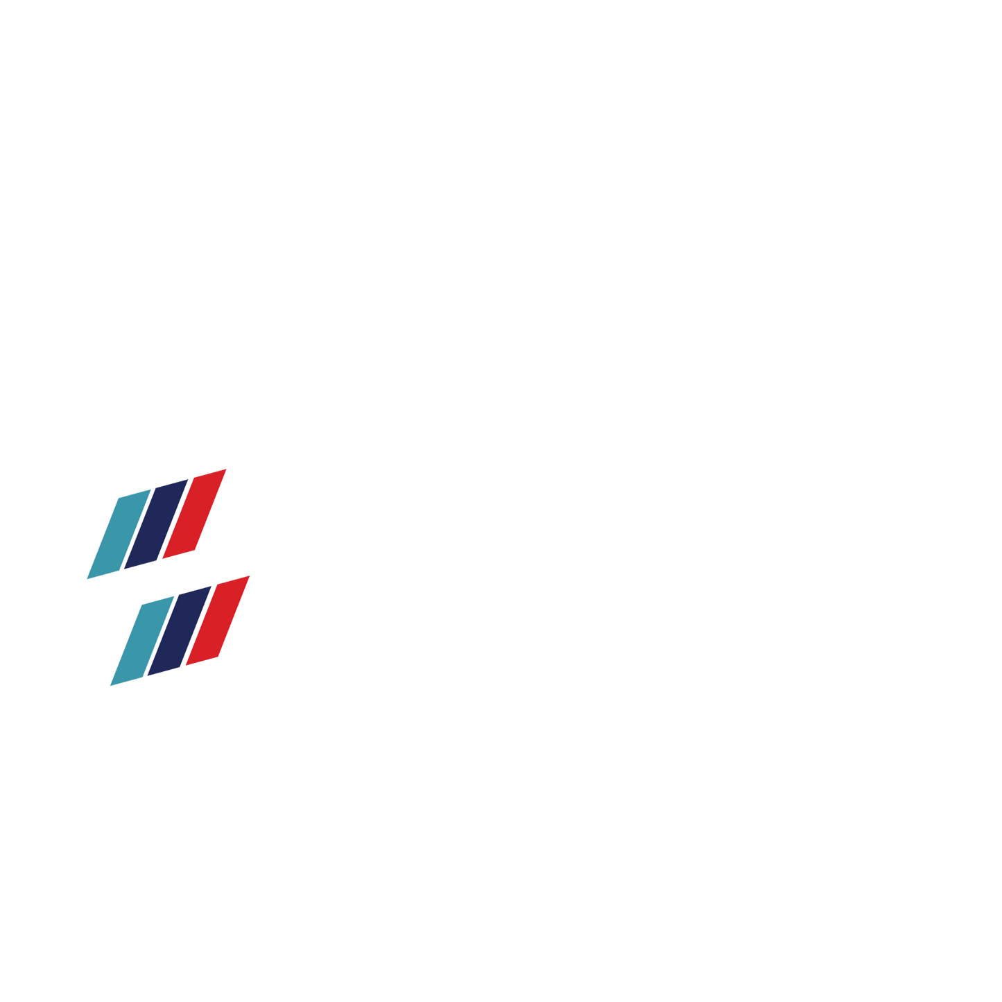 2 stk. BMW M-Performance Bremsekaliber Klistermærker Hvid