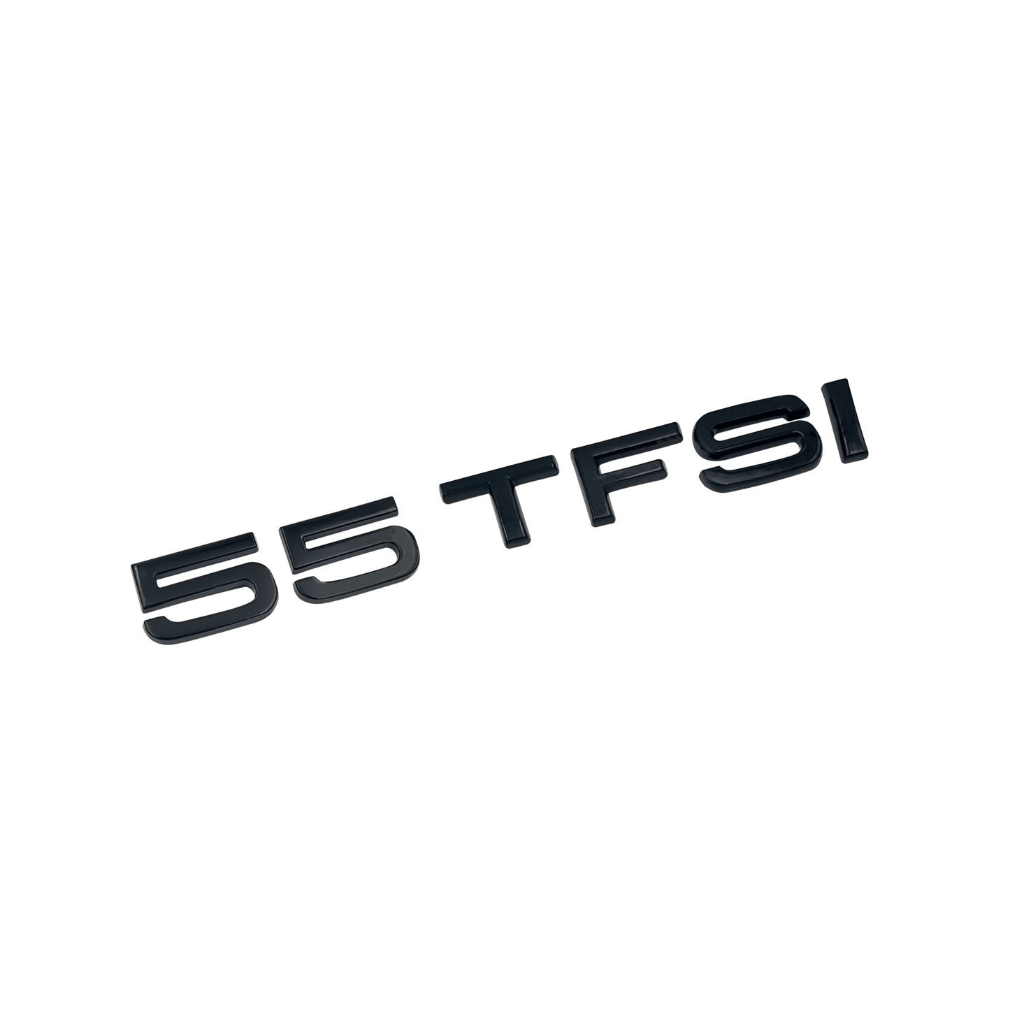 Audi 55 TFSI bakemblem blank svart