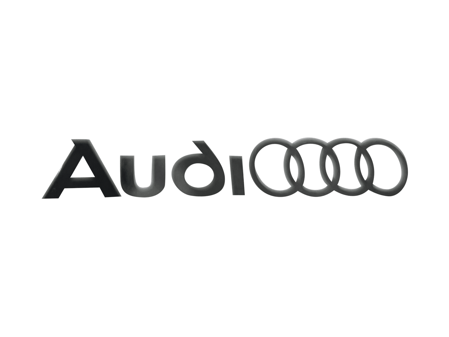 2 stk. Audi-logo bremsekaliper-klistremerker svart