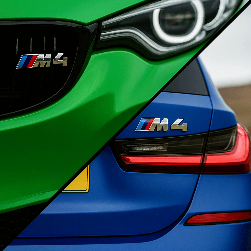 Chrome BMW M4 Emblem Stylingpakke