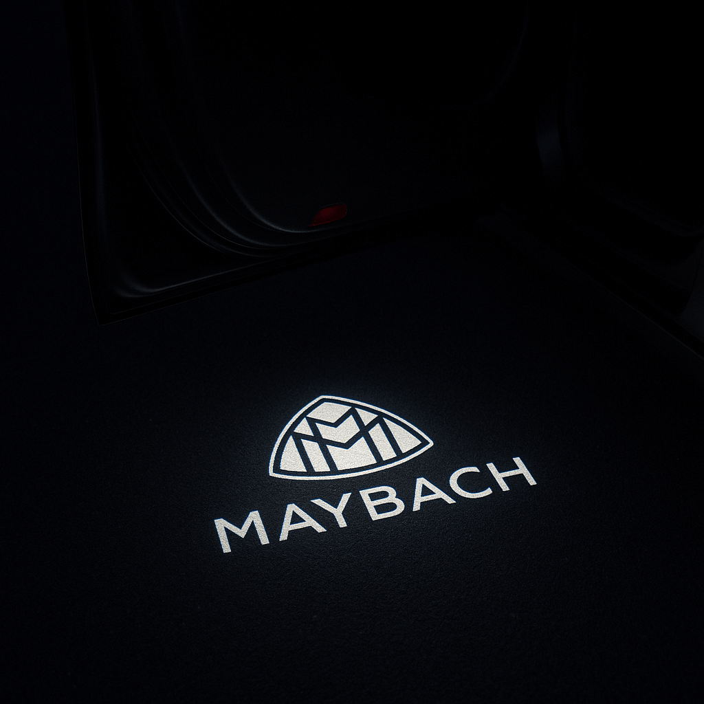 2 Stk. Mercedes Maybach Logo Indstigningslys