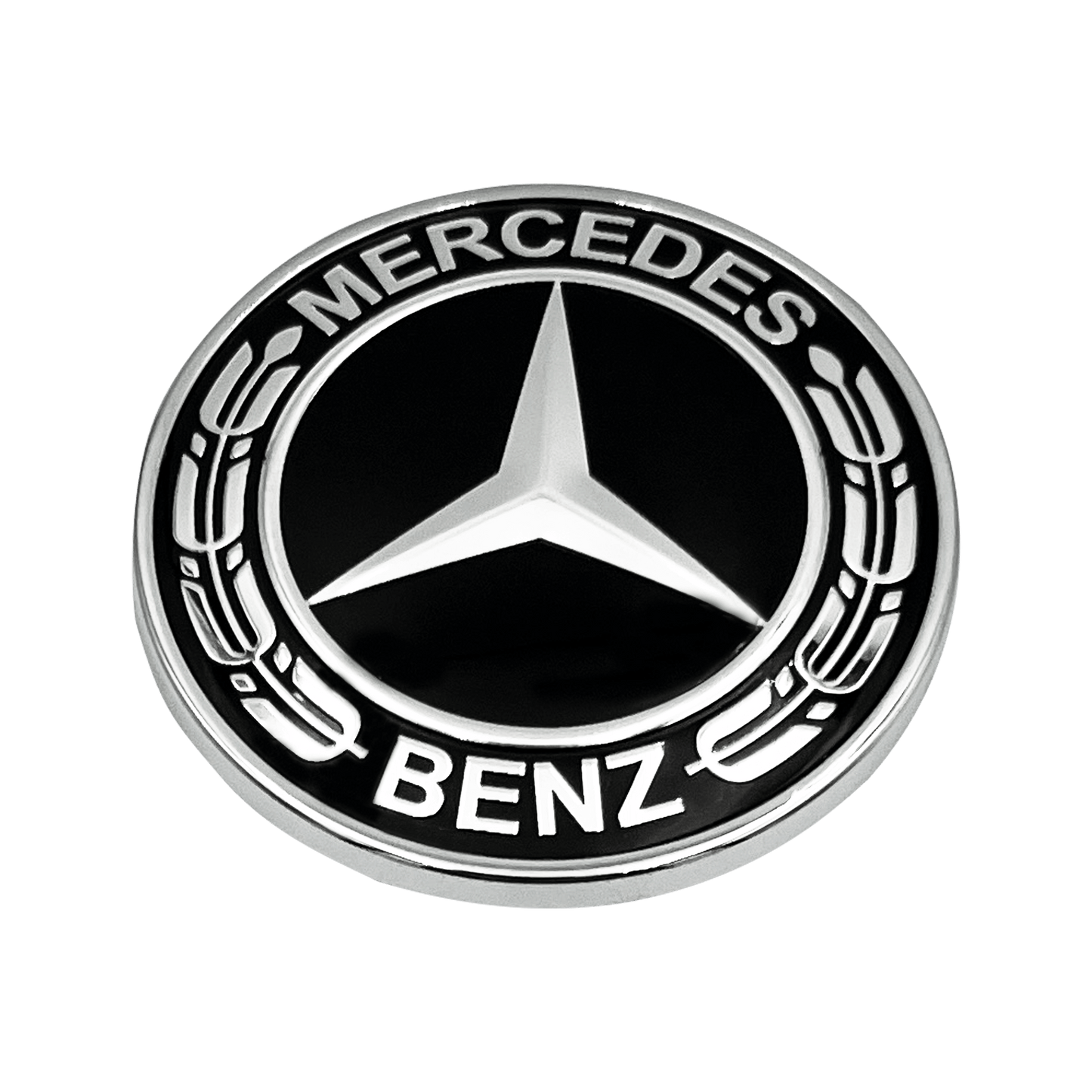 Sort Mercedes Rat Logo Emblem 52mm