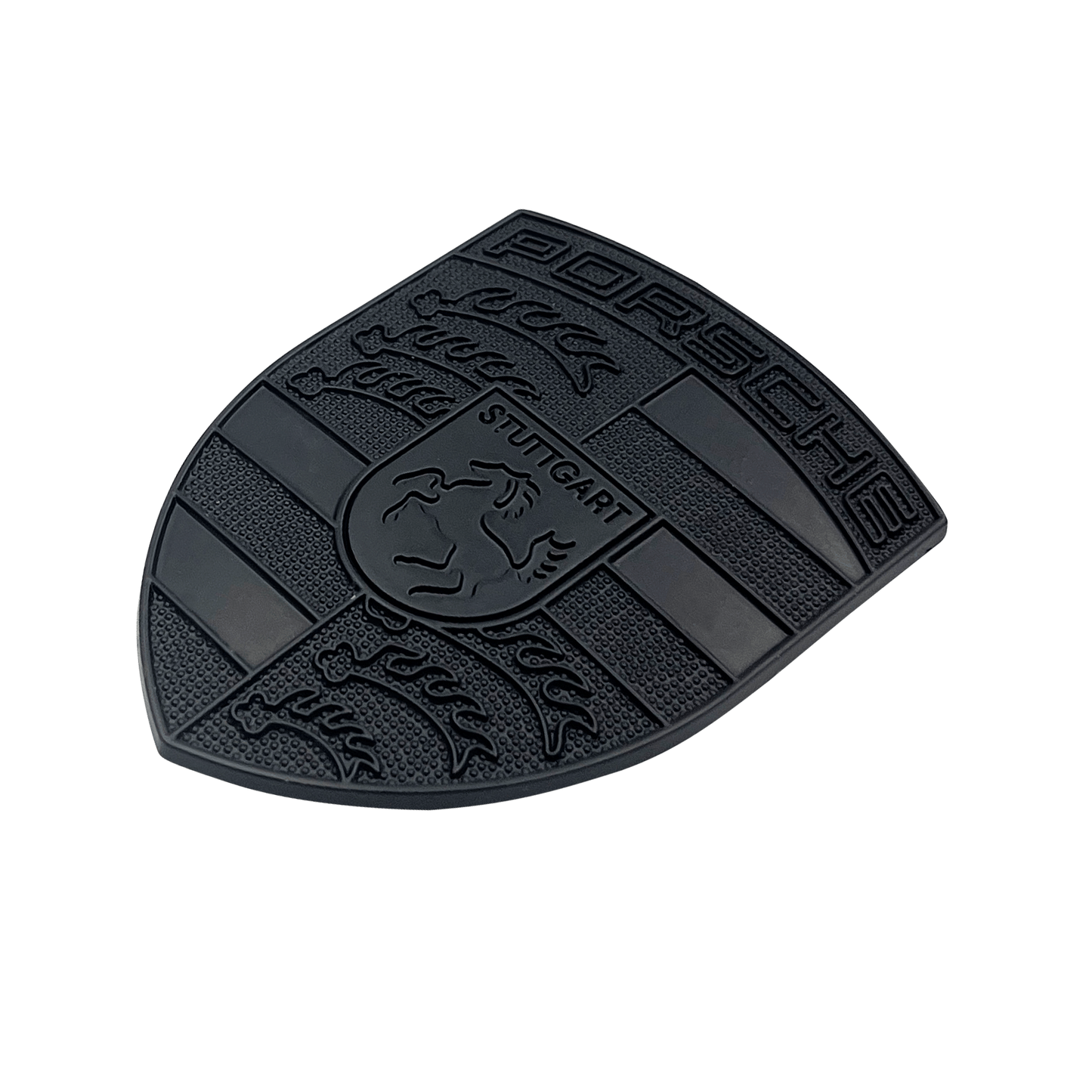 Porsche Front Logo 67 x 50mm Emblem Sort finish