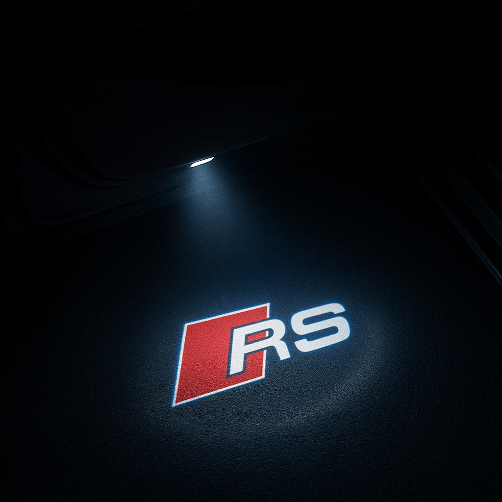 2 Stk. Audi RS Logo Indstigningslys