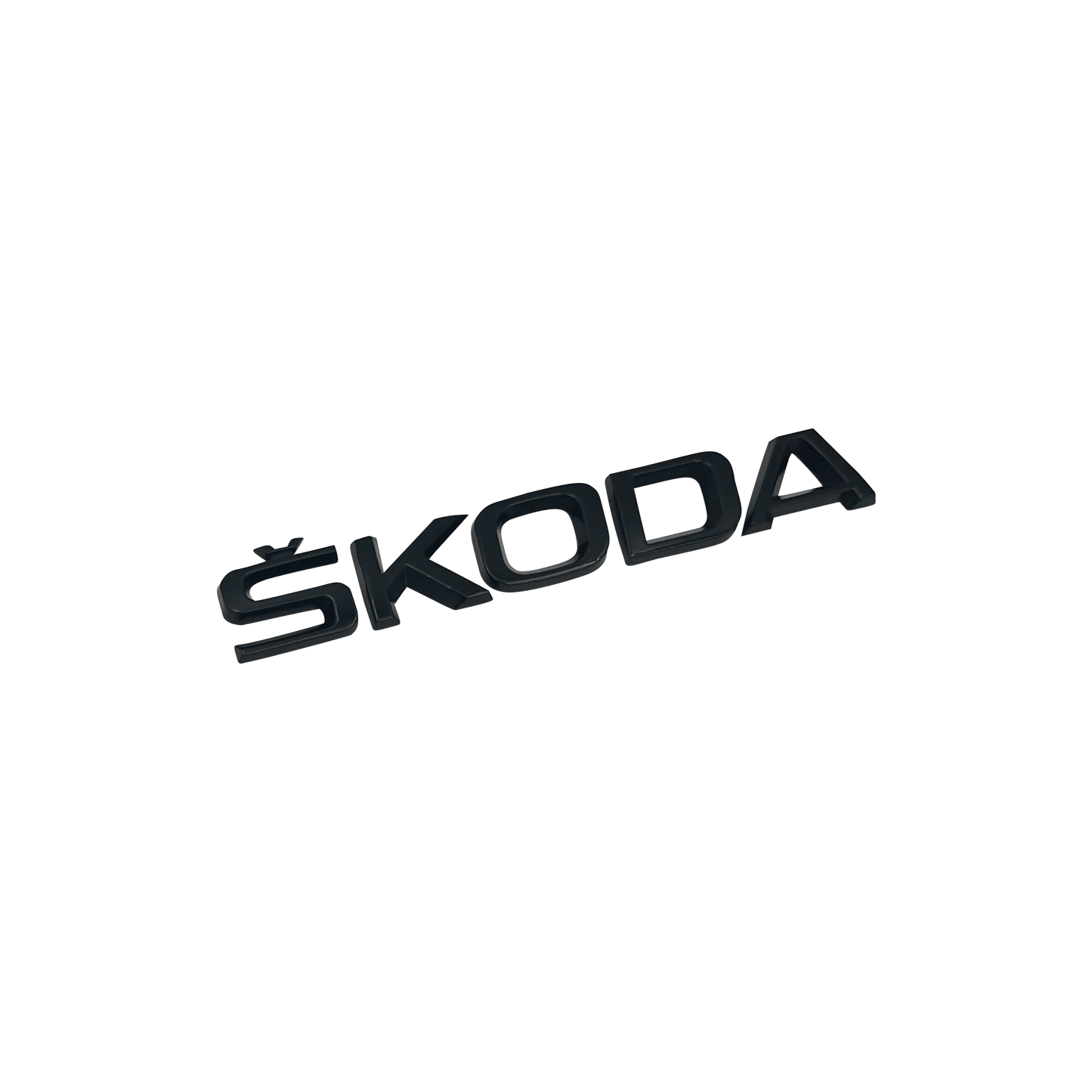 "Skoda" tekst bak emblem Svart 150x20mm