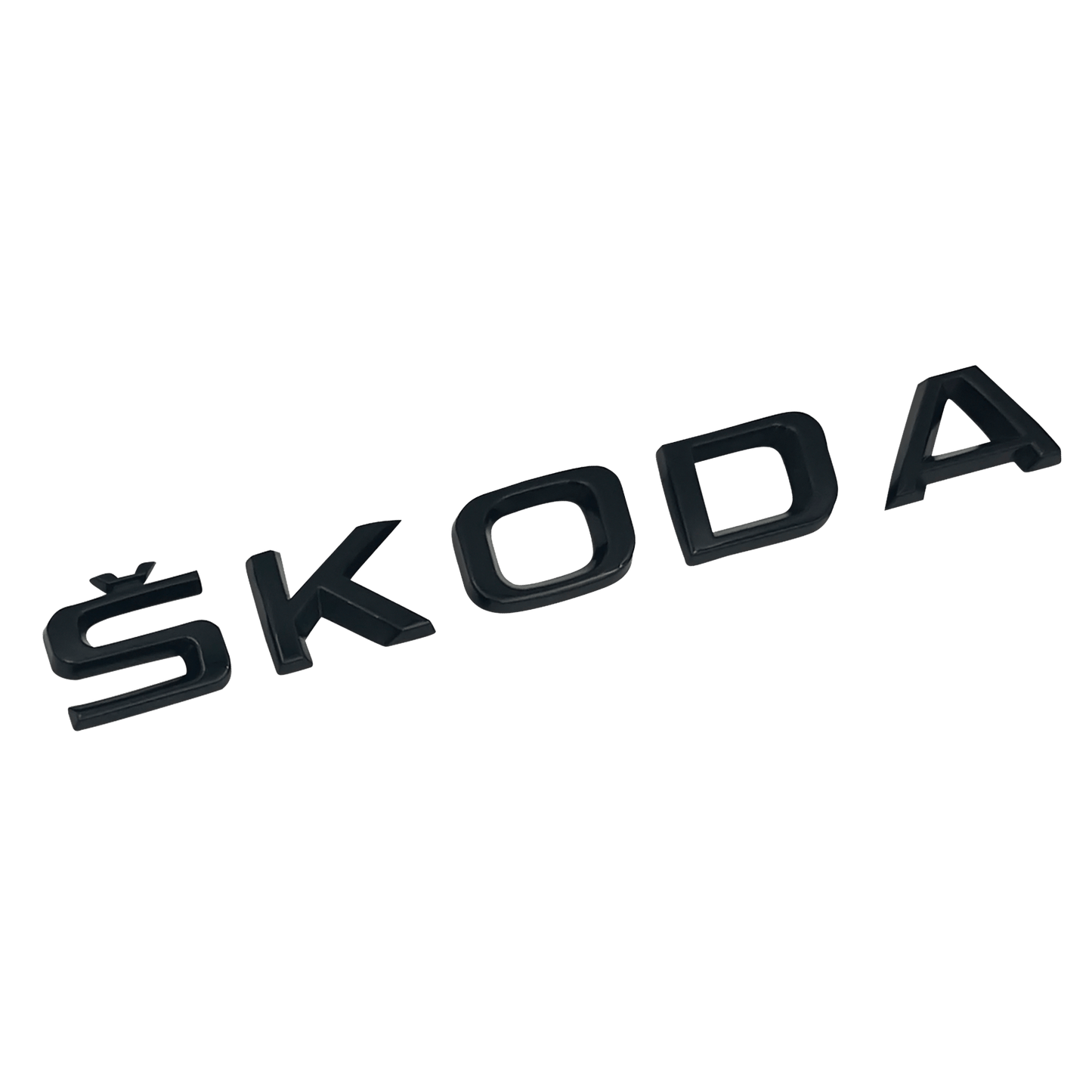 "Skoda" tekst bak emblem Svart 573x37mm