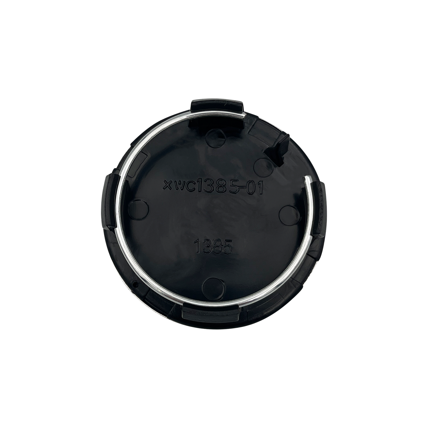 4 stk. Krom Tesla Center-hetter 57 mm