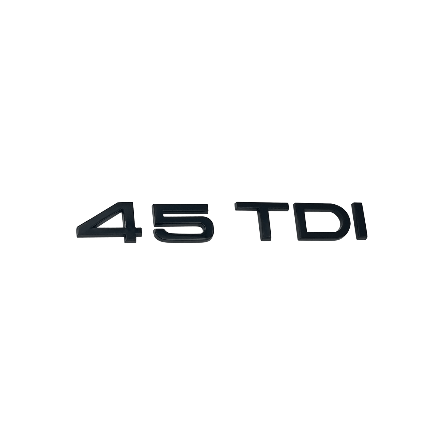 Audi 45 TDI bakemblem blank svart