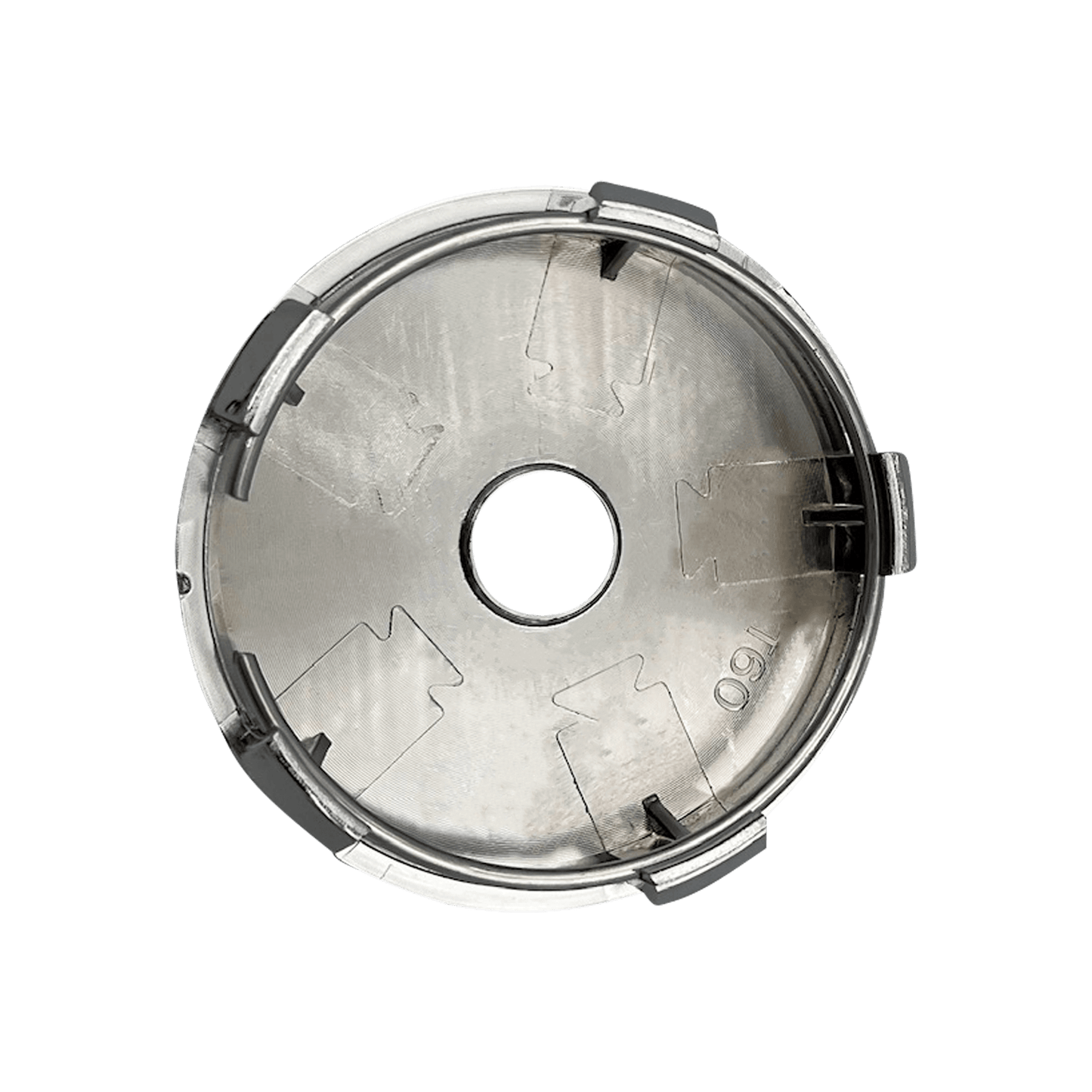 4 stk. Seat Centerkapsler Sort & Chrome 63mm