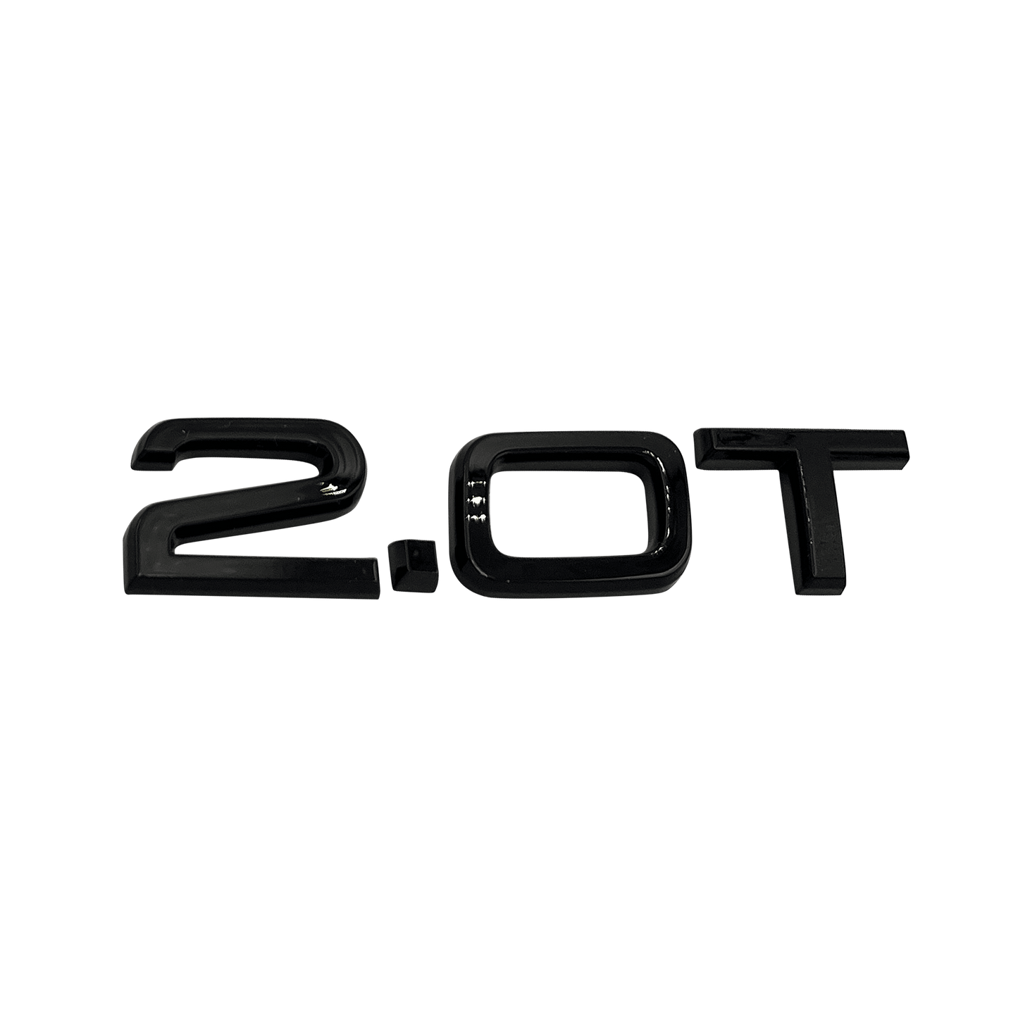 Audi "2.0T" svart bakre emblem
