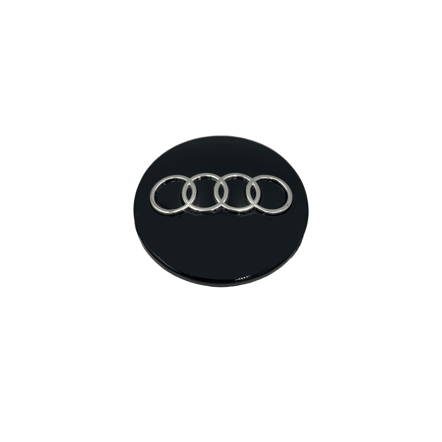 4 Stk. Sorte Audi Centerkapsel Sæt - Driverse - Centerkapsler - Driverse - Driverse - AD-OG-CK-SO-60 - 60mm - Sort - -