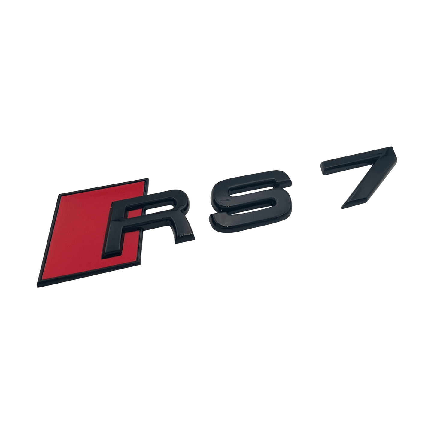 Svart Audi RS7 bakre emblem