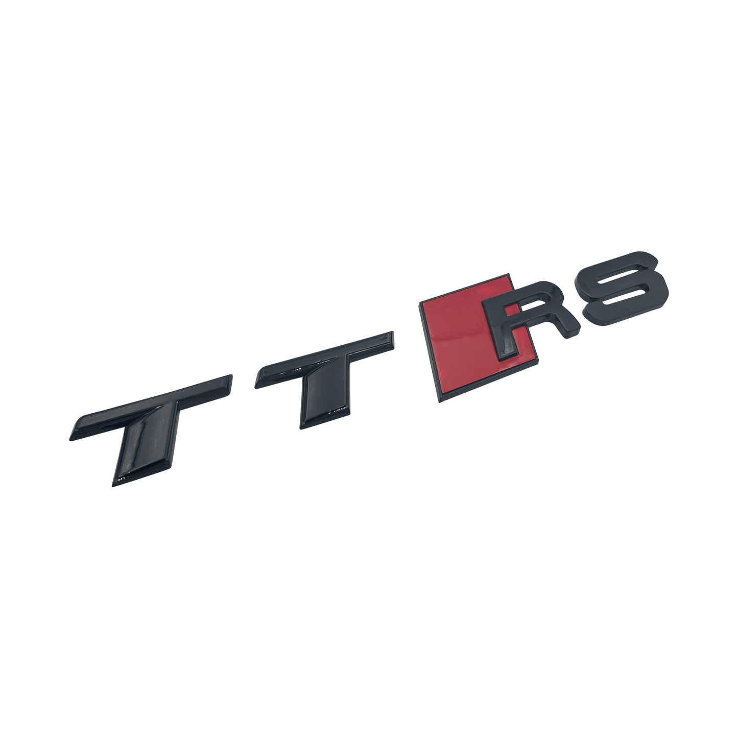 Svart Audi TTRS bakre emblem