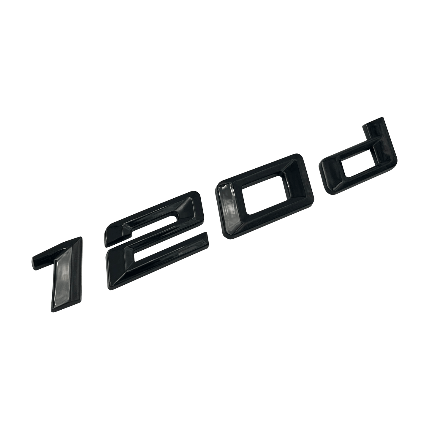 Sort BMW 120d Model Emblem
