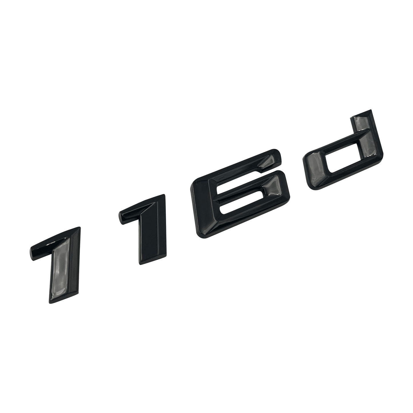 Sort BMW 116d Model Emblem