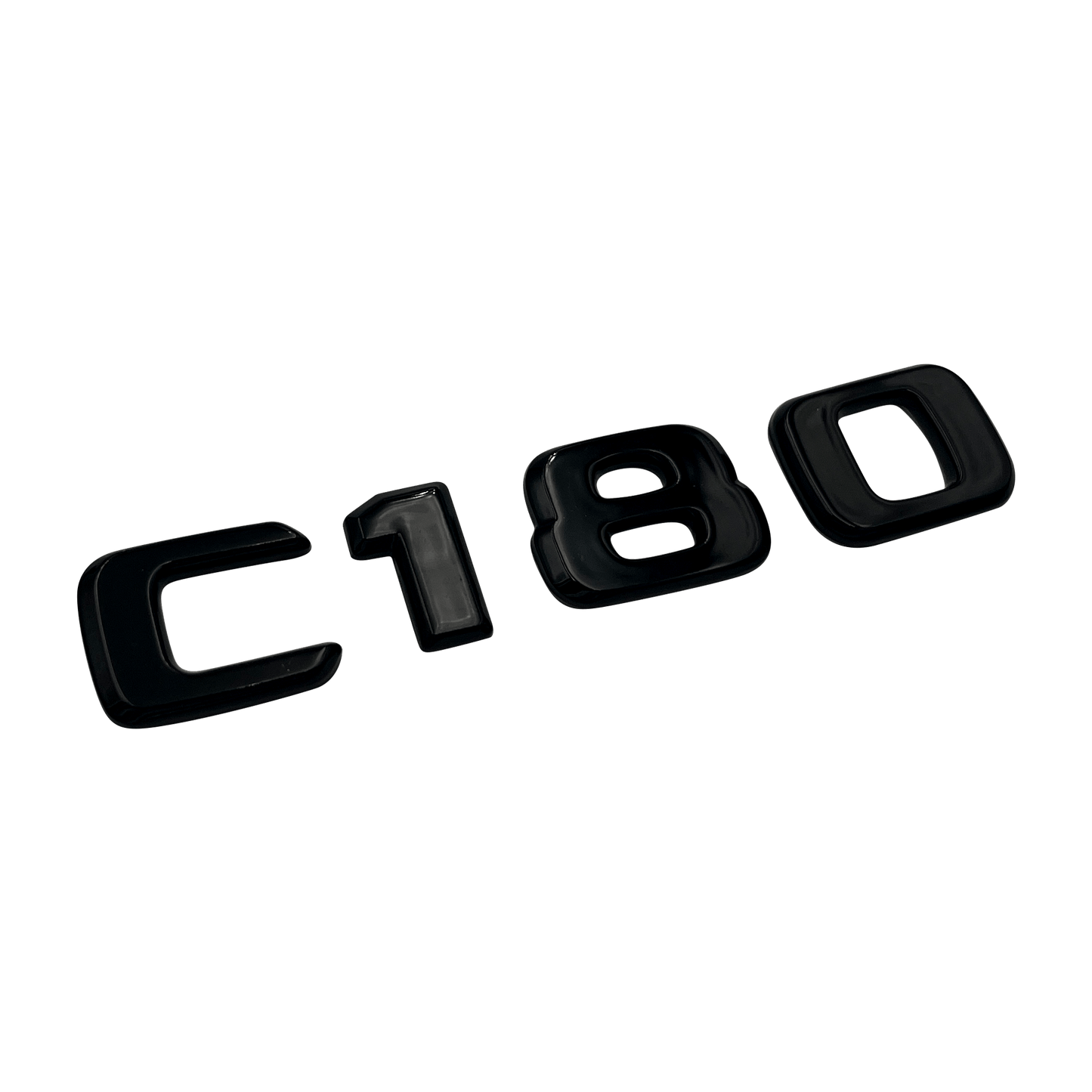 Sort Mercedes C180-emblem