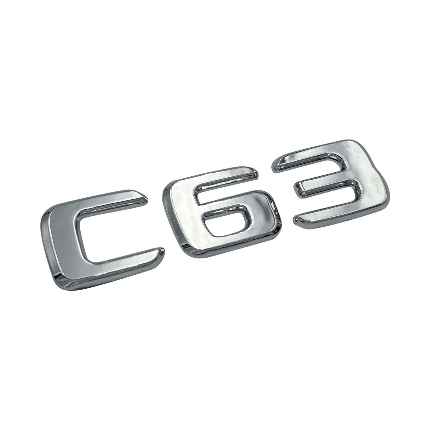 Chrome Mercedes C63 Emblem