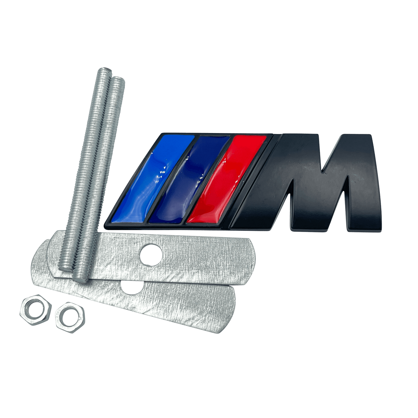 Sort BMW M-Sport Front Emblem i Metal