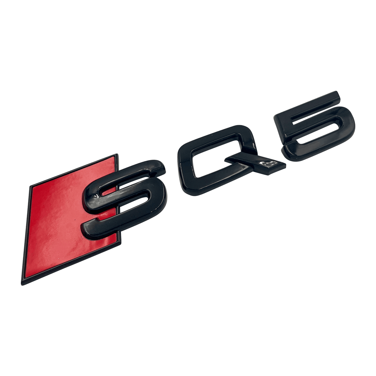 Svart Audi SQ5 bakre emblem