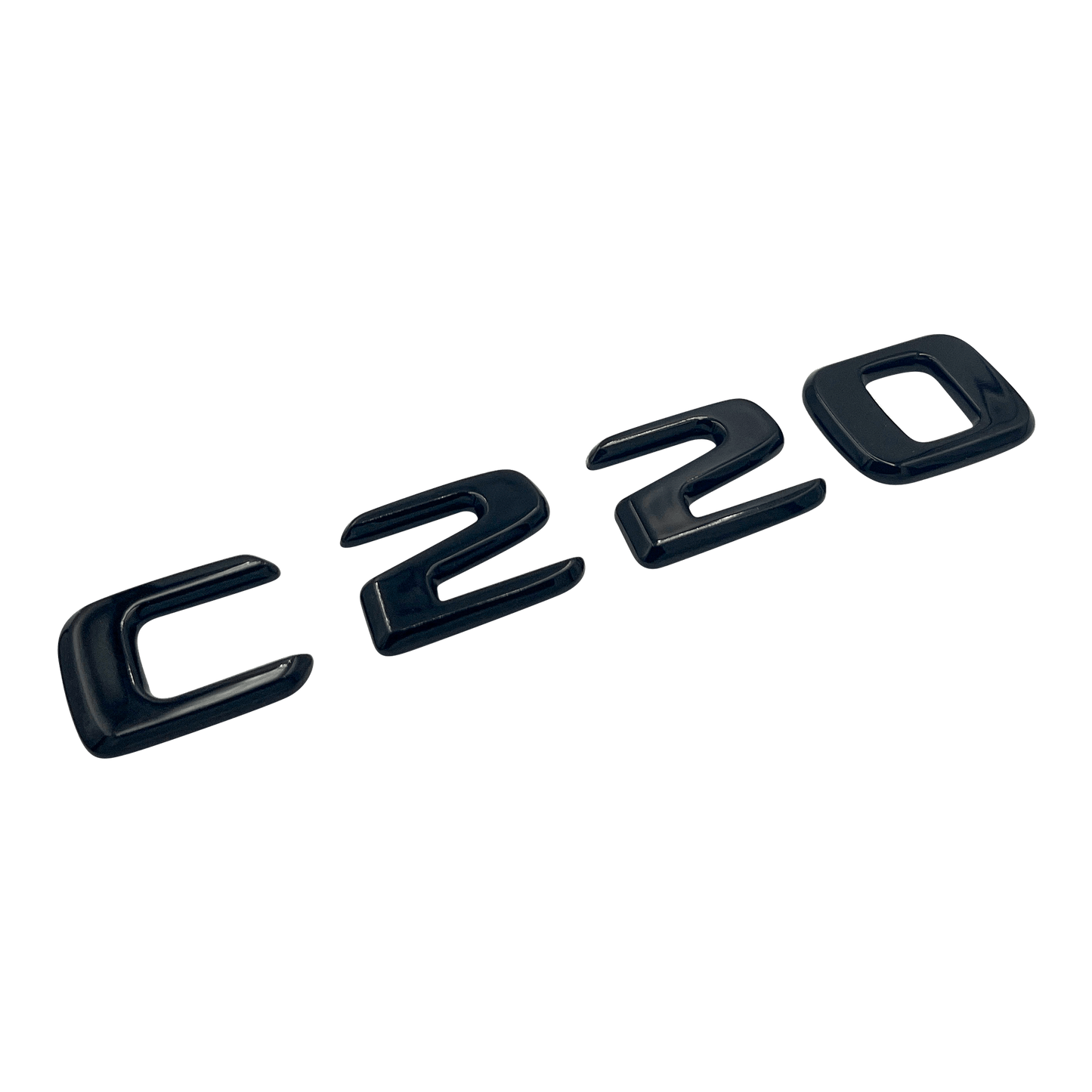 Sort Mercedes C220 Emblem Badge
