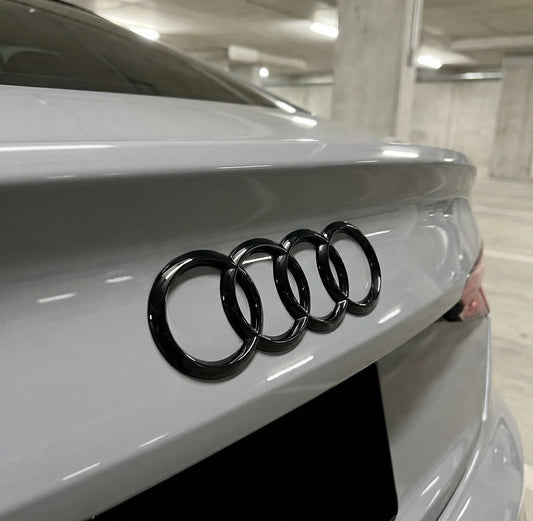 Audi Bag Logo Sort 195 x 68mm (curved)