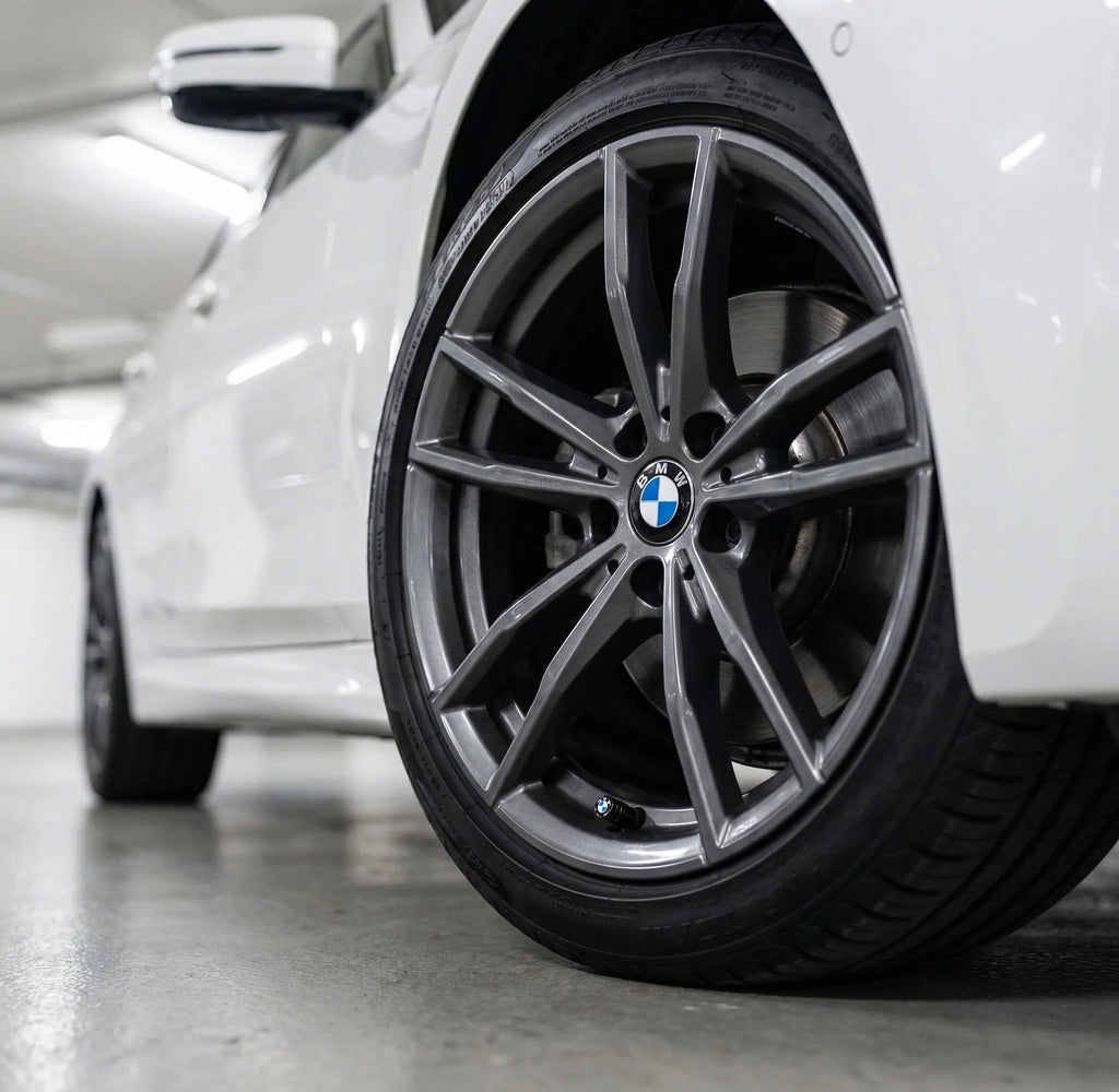 4 stk. BMW logo ventilhetter 