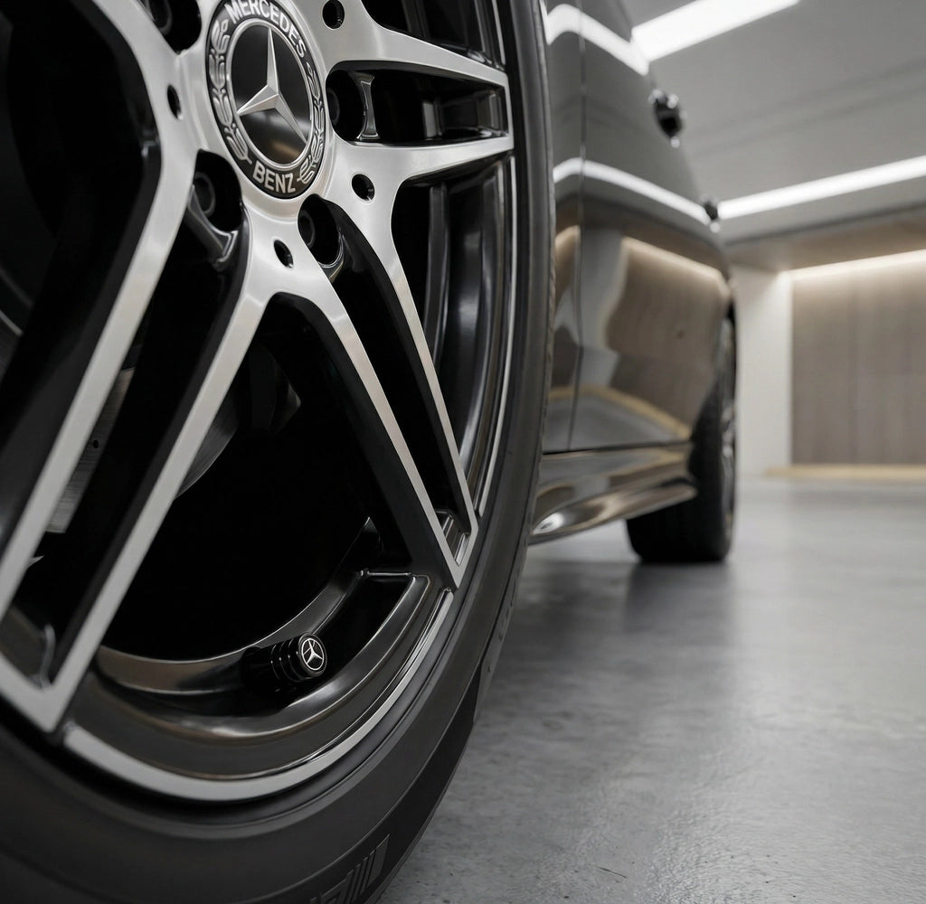 4 stk. Mercedes Benz ventilhetter 