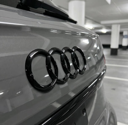 Audi Bakre Logo Svart 216 x 76 mm 