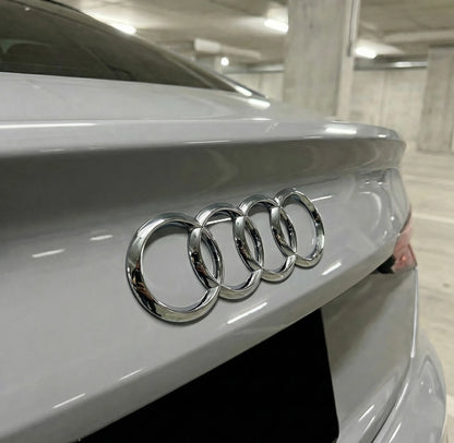 Audi Bag Logo Chrome 195 x 68 mm (buet) 