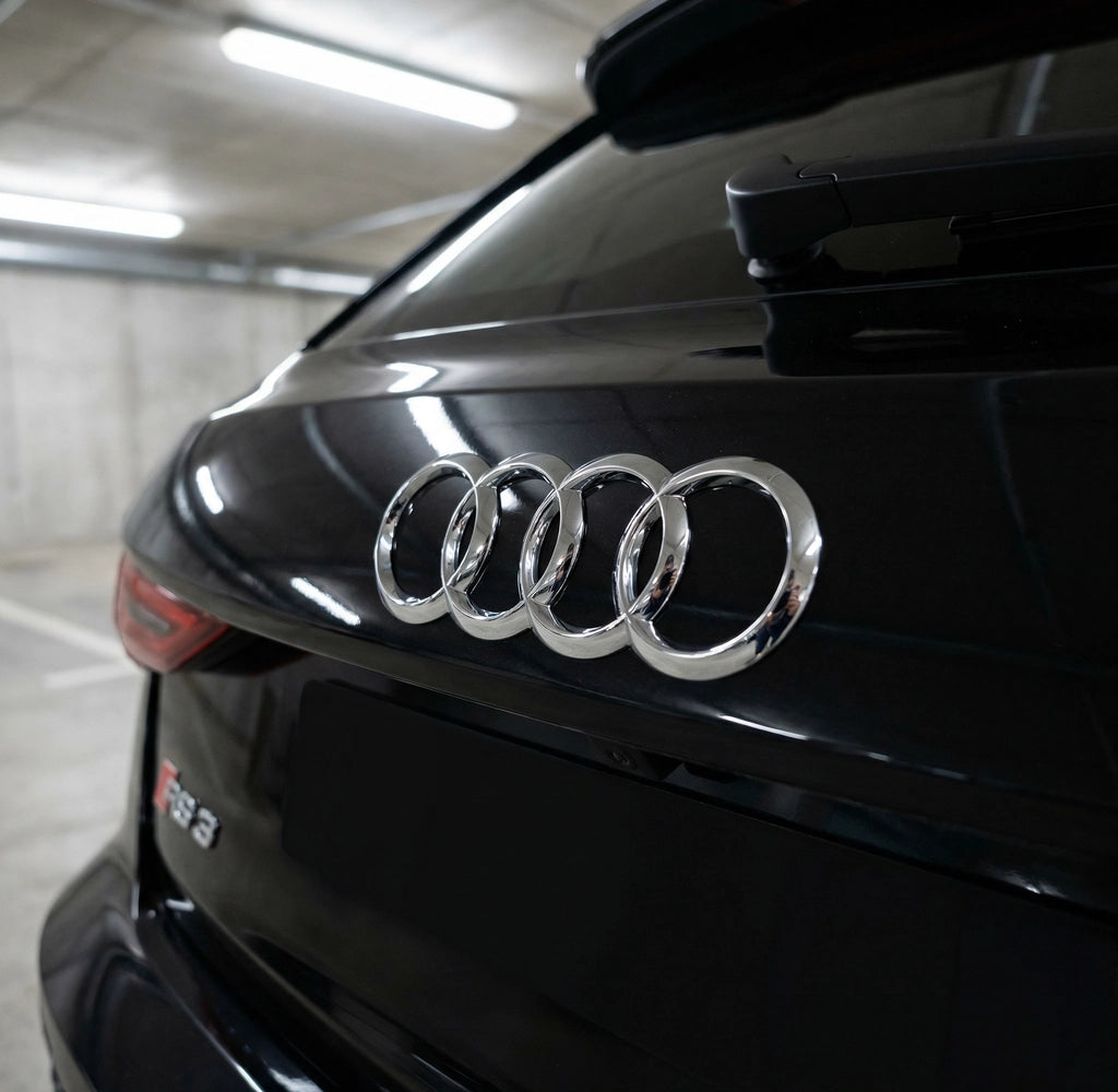Audi Rear Logo Chrome 203 x 70 mm