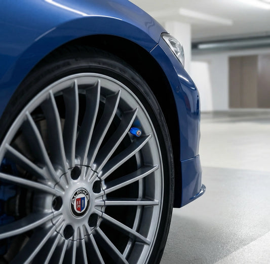 4 stk. Alpina Blå Ventilhætter Aluminium