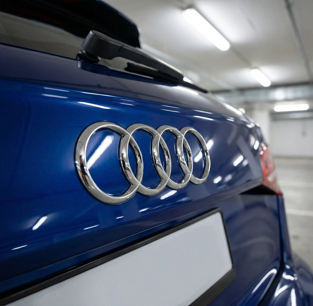 Audi Bag Logo Chrome 193 x 67mm