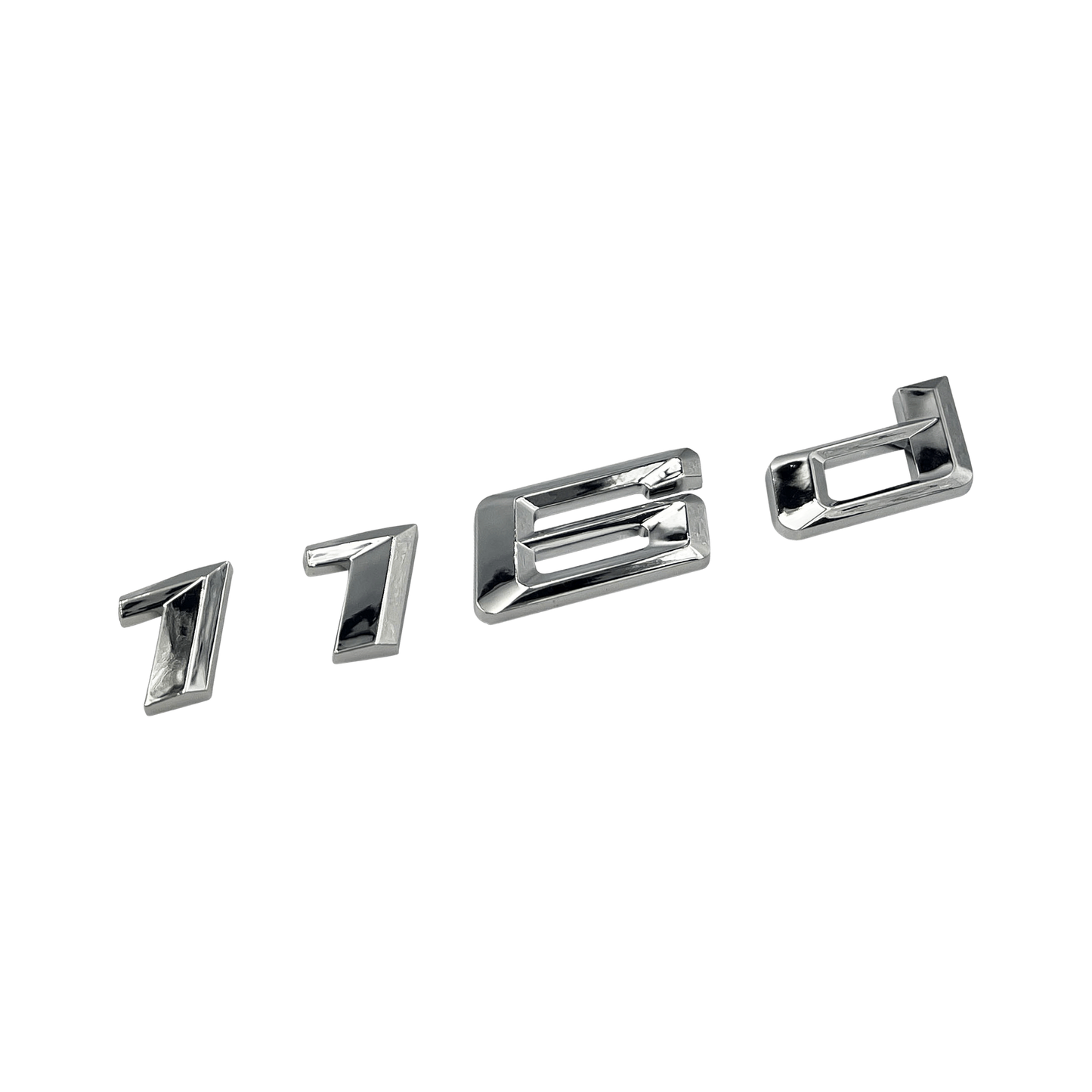 Krom BMW 116d-emblem 