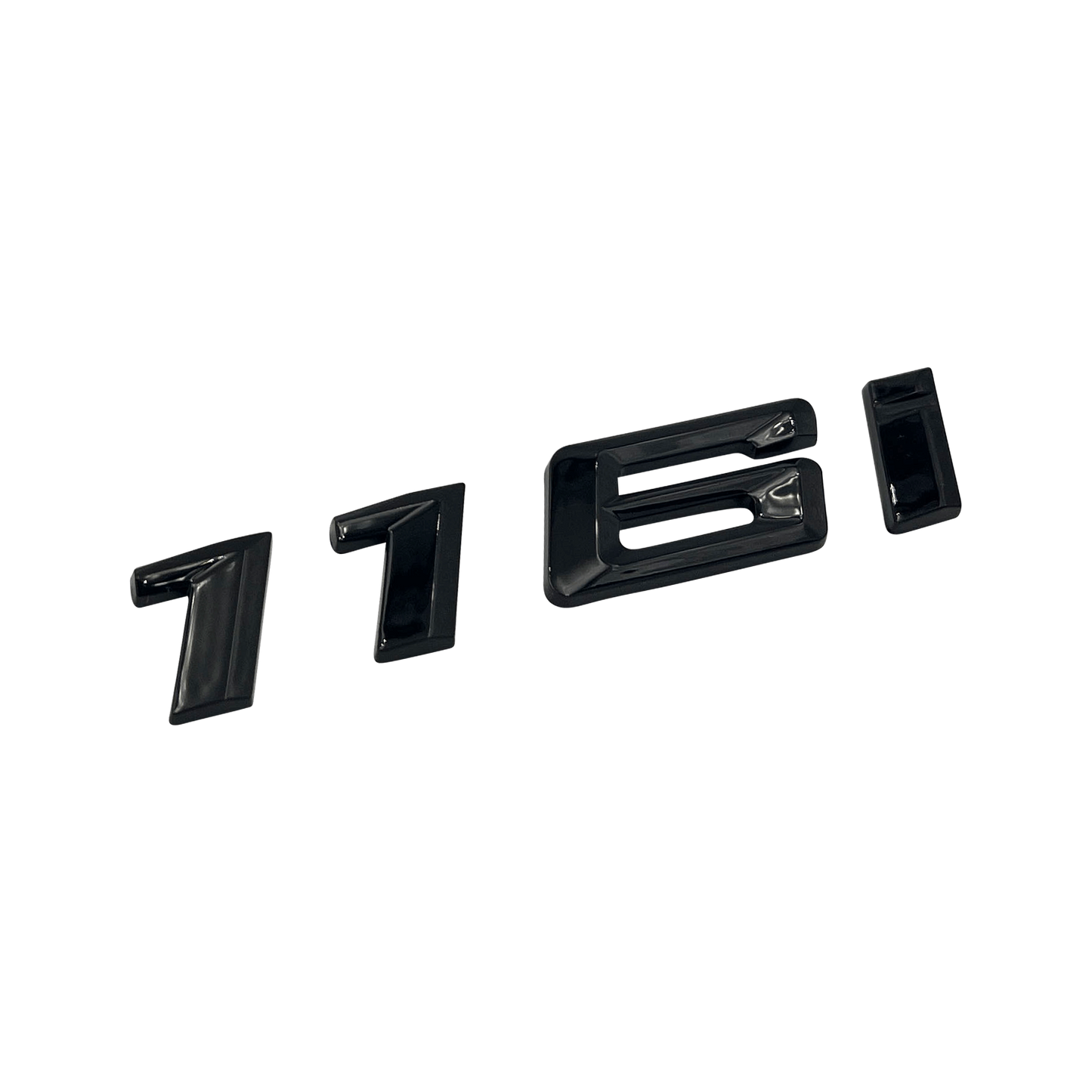 Svart BMW 116i emblem 