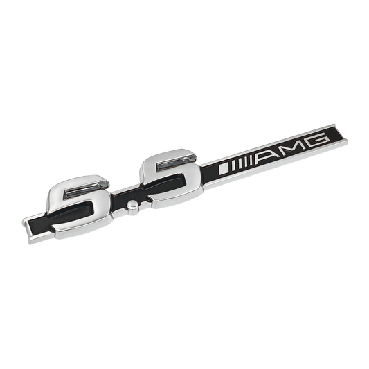 2 stk. Chrome Mercedes 5.5 AMG Sideskærm Emblemer