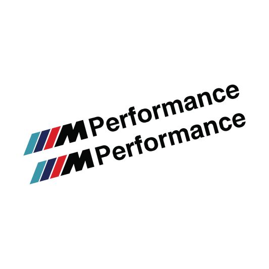 2 stk. BMW M-Performance Bremsekaliber Klistermærker Sort