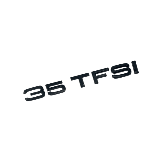 Audi 35 TFSI bag emblem blank sort
