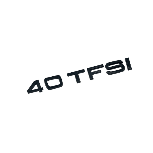 Audi 40 TFSI bag emblem blank sort