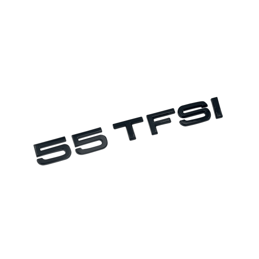 Audi 55 TFSI bag emblem blank sort