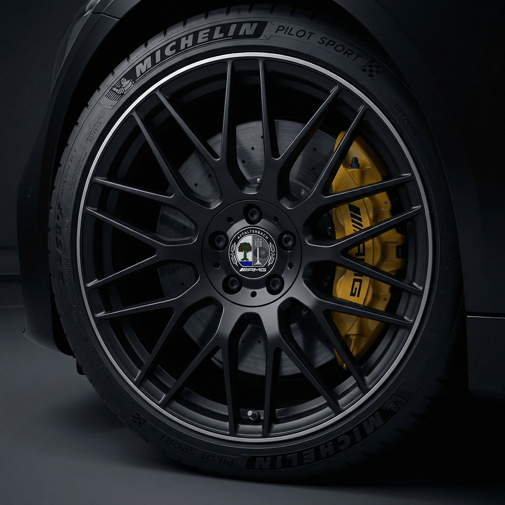 4 stk. Affalterbach Mercedes-Benz AMG Senterkapper 75mm