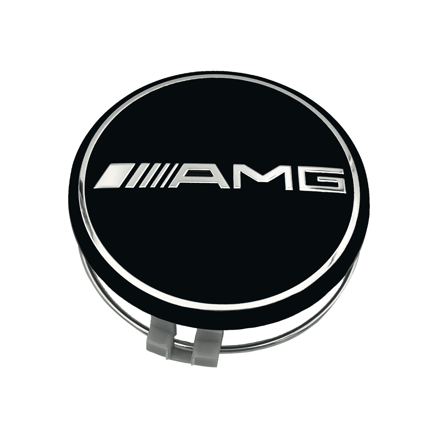 4 stk. Mercedes-Benz AMG Centerkapsler Sort 75mm
