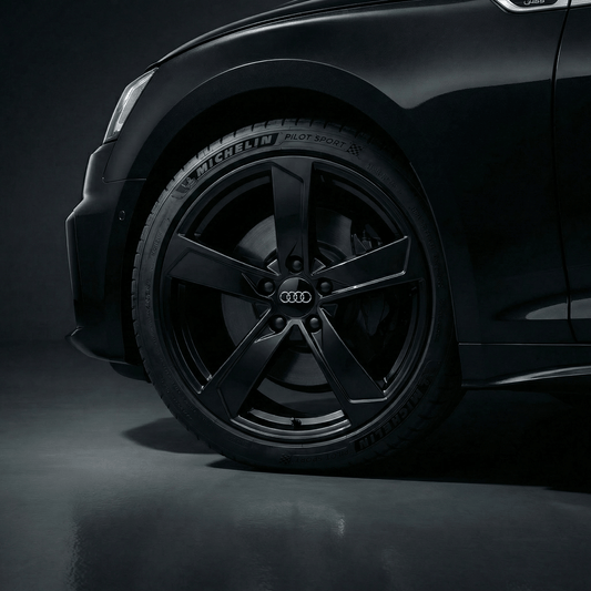 4 Stk. Sorte Audi Centerkapsel Sæt