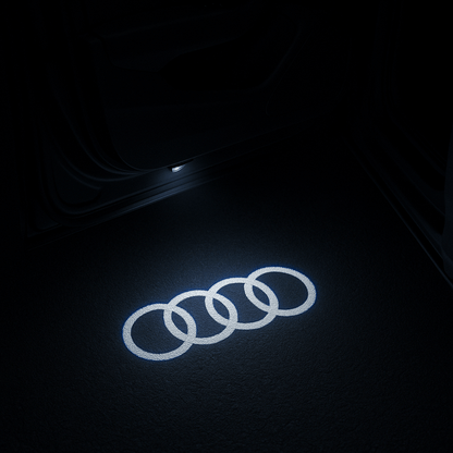 2 Stk. Audi Logo Indstigningslys