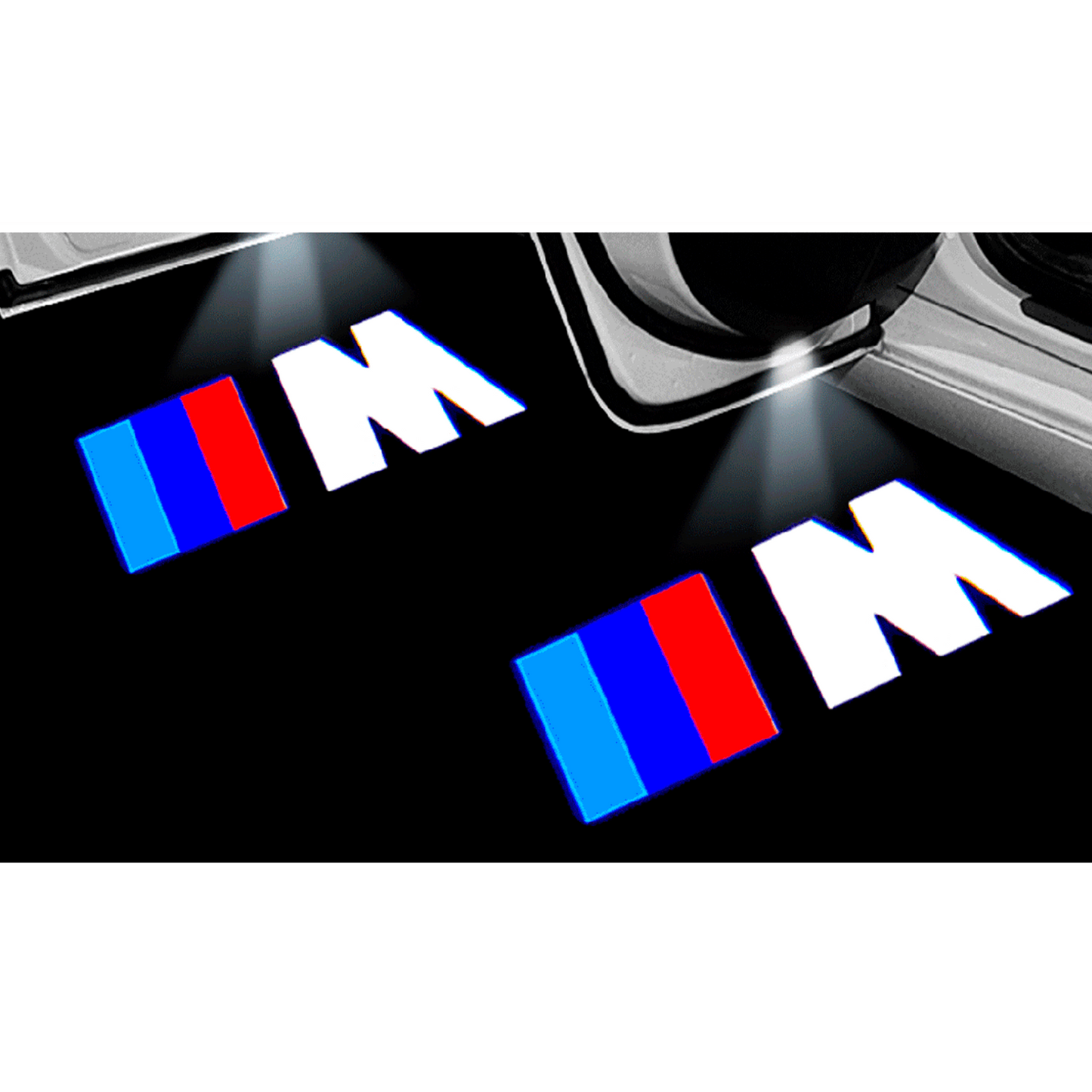 2 stk. BMW M-Sport Logo Indstigningslys
