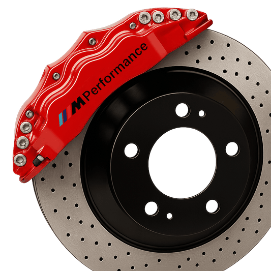 2 stk. BMW M-Performance Bremsekaliber Klistermærker Sort
