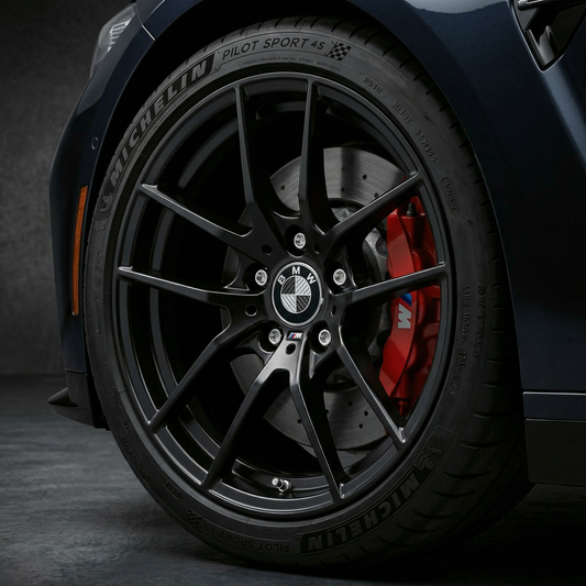 4 stk. BMW Centerkapsler i Ægte Carbon Fiber 68mm