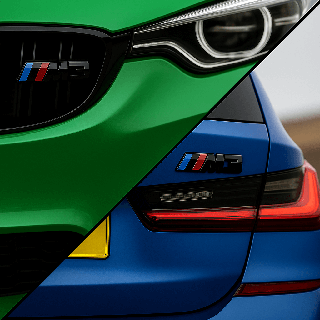 Blank Sort BMW M3 Emblem Stylingpakke