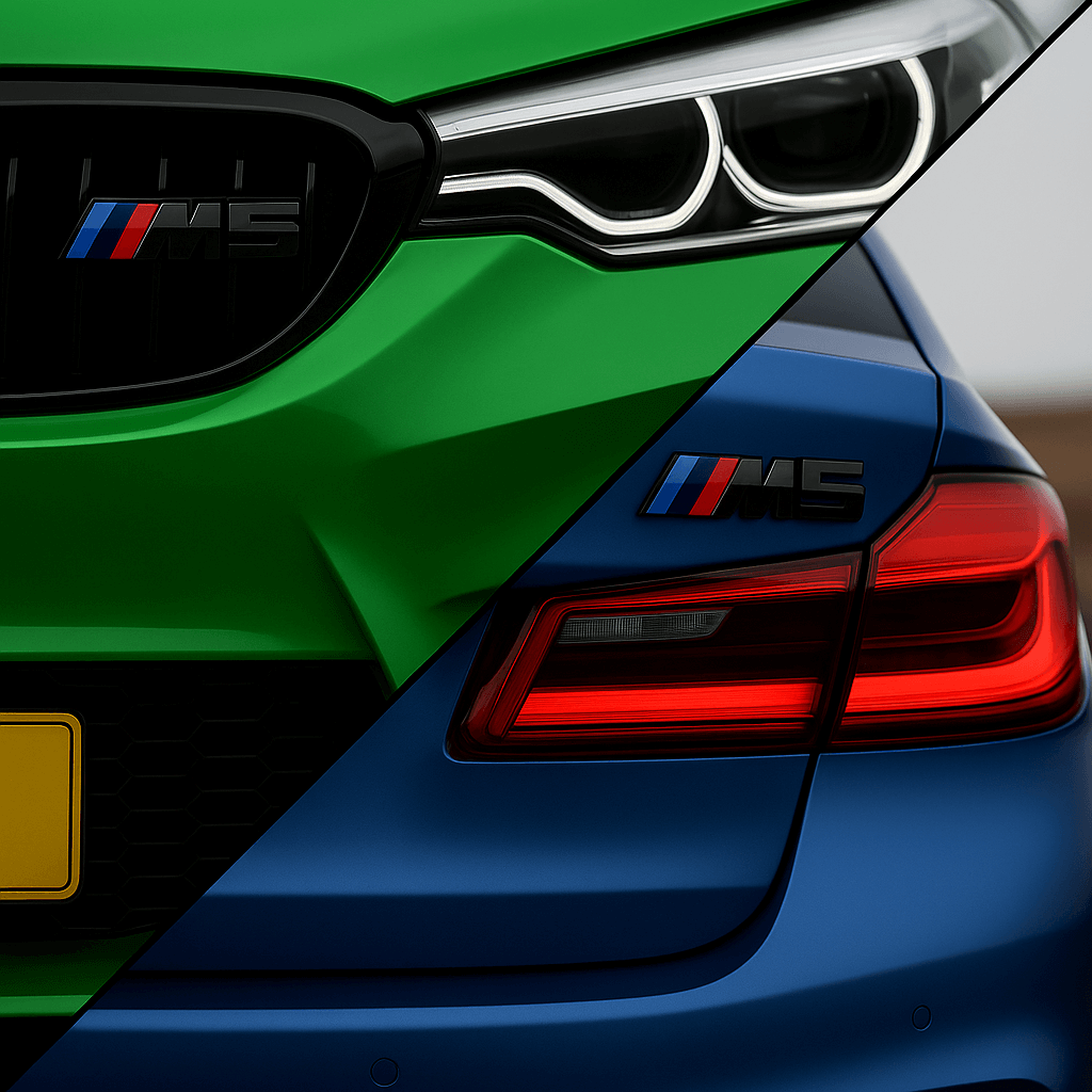 Blank Sort BMW M5 Emblem Stylingpakke